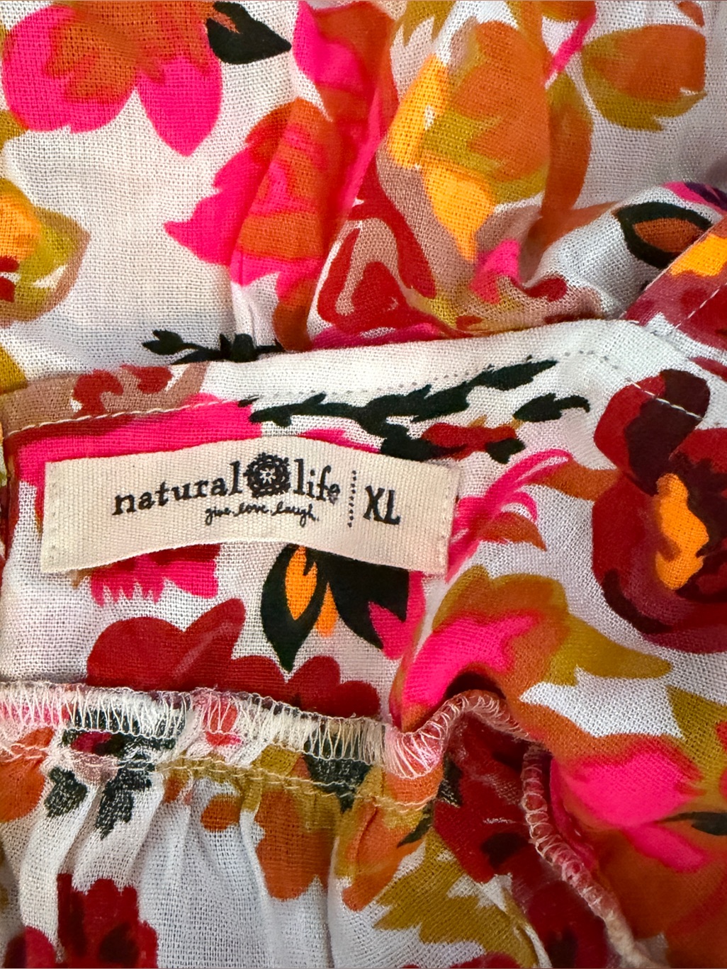 Nwt Natural Life Halle Floral Tiered Mini Dress Womens Xl — image 8 of 8